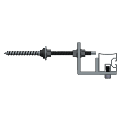 Solarstell montagesysteem stokschroef F-adapter