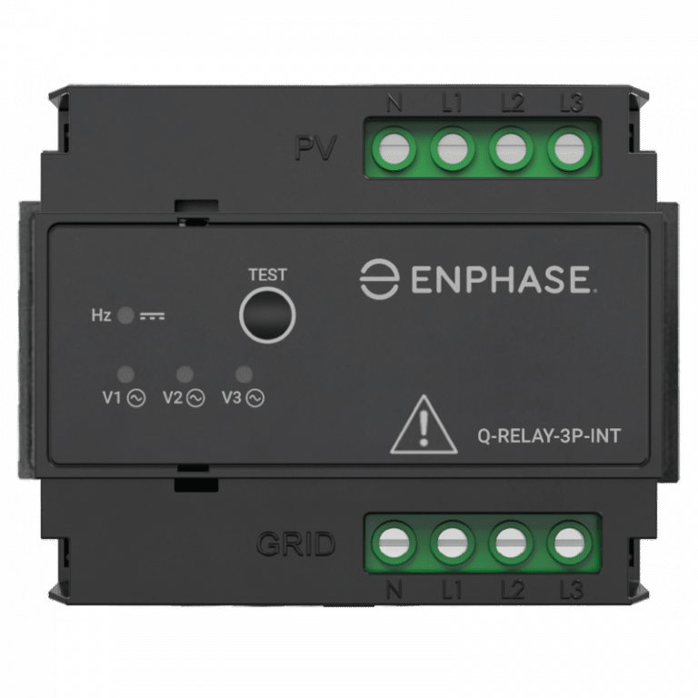 Enphase Qrelais 3fase Microomvormers Stralendgroen