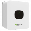 Witte Growatt MIC omvormer met zwart display en groen logo