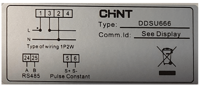 Growatt smart meter 1fase chint aansluitschema