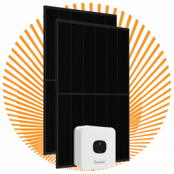 set zonnepanelen