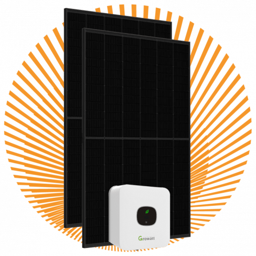 set zonnepanelen