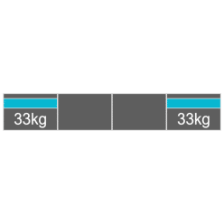 plat dak landscape 1 rij 4 panelen