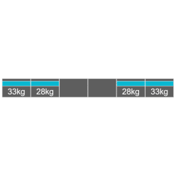 plat dak landscape 1 rij 6 panelen