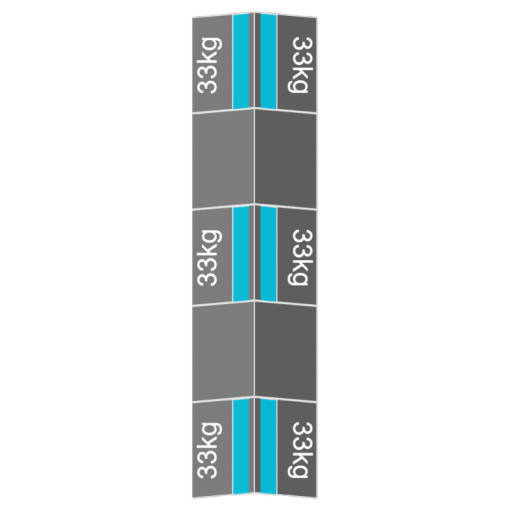 plat dak landscape oost west 1 rij 10 panelen