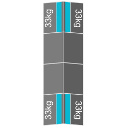 plat dak landscape oost west 1 rij 8 panelen