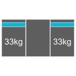 plat dak portrait 1 rij 3 panelen