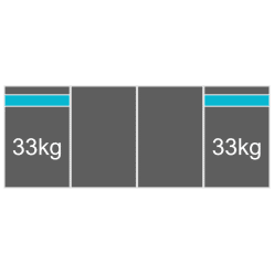 plat dak portrait 1 rij 4 panelen