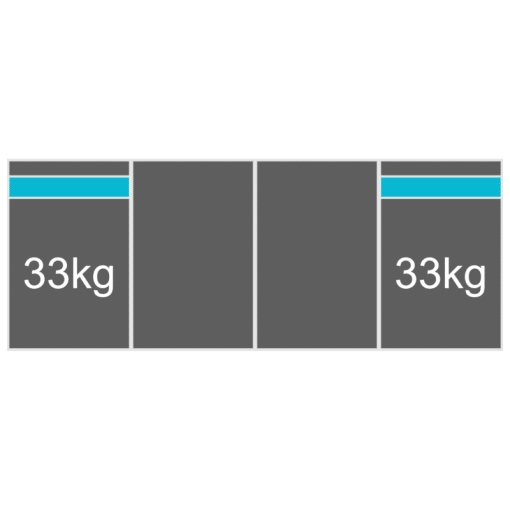 plat dak portrait 1 rij 4 panelen