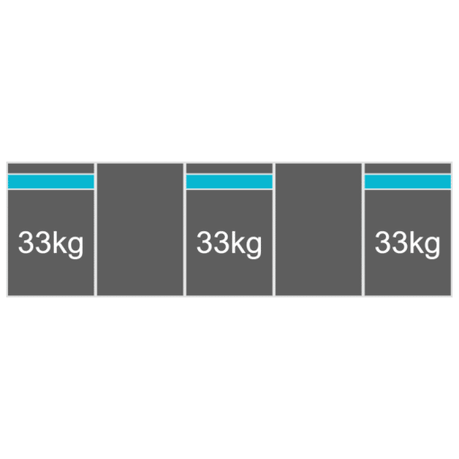 plat dak portrait 1 rij 5 panelen