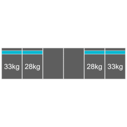 plat dak portrait 1 rij 6 panelen