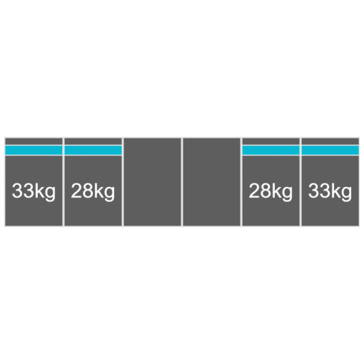 plat dak portrait 1 rij 6 panelen