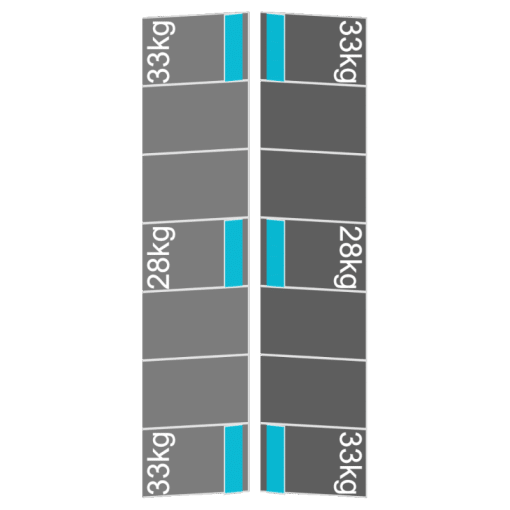 plat dak portrait oost west 1 rij 14 panelen