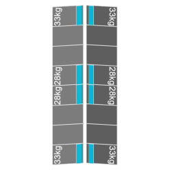 plat dak portrait oost west 1 rij 16 panelen