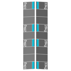 plat dak portrait oost west 1 rij 18 panelen