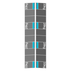 plat dak portrait oost west 1 rij 20 panelen