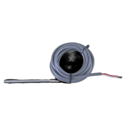 PT1000 temperatuursensor met RVS element en grijze PVC-kabel