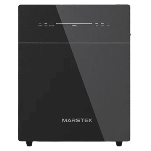 Vooraanzicht Marstek EnergyCube Venus 2.0 thuisbatterij met LED-statusindicatoren