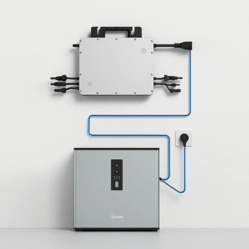 Hoymiles MS-A2 thuisbatterij 2,24 kWh aangesloten op micro-omvormer