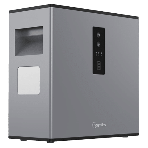 Hoymiles MS-A2 draagbare 2,24 kWh thuisbatterij zijaanzicht grijs