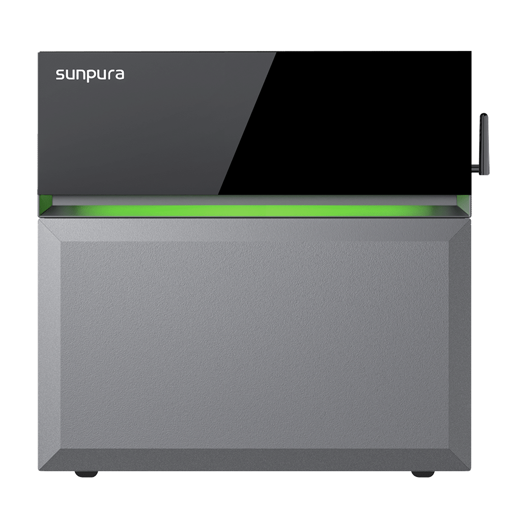 Sunpura S2400 frontaanzicht – compacte plug-&-play thuisbatterij