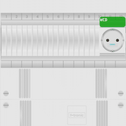 Groepenkast f-tronic met Gacia elementen