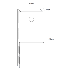 sonnen extension cabinet small tot 10kWh RAL 9010 wit MPN 45874
