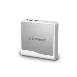 Enphase IQ Energy Router HEMS-GW-01 zijaanzicht met LED-indicatoren en RJ45-poort