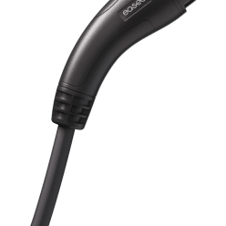 Easee 32A laadkabel type 2 stekker zwart zijaanzicht ergonomisch design