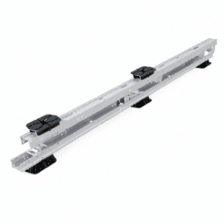 Esdec FlatFix Wave Dual Startunit 4P DR1 Aluminiumschiene mit Dachstützen