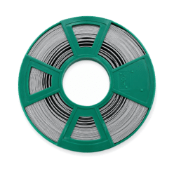 Rol montageband verzinkt staal 26mm met groene houder 10 meter