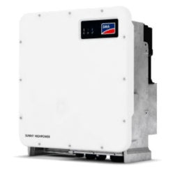 SMA Sunny Highpower PEAK3 omvormer met koelvinnen en aansluitzijde