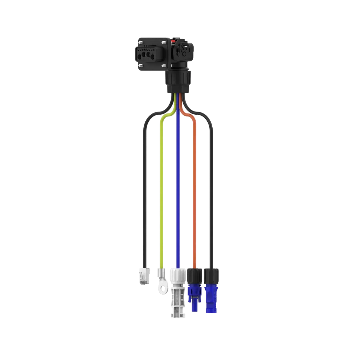 Growatt APX 3-fase omvormer kabel met keyed connectoren vooraanzicht